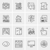 16 Business Universal Icons Vector Creative Icon Illustration to use in web and Mobile Related project