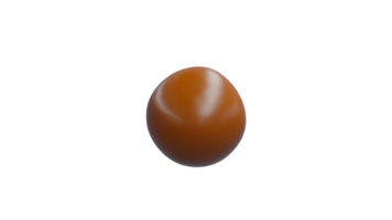 Chocolate Splash with droplets 3d rendering. PNG alpha.