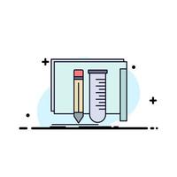 build equipment fab lab tools Flat Color Icon Vector