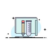 build equipment fab lab tools Flat Color Icon Vector