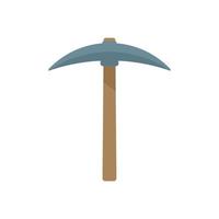 Pickaxe icon flat isolated vector