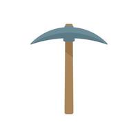 Pickaxe icon flat isolated vector