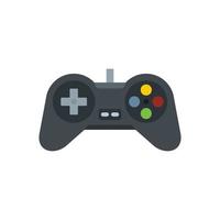 videojuego joystick icono plano aislado vector