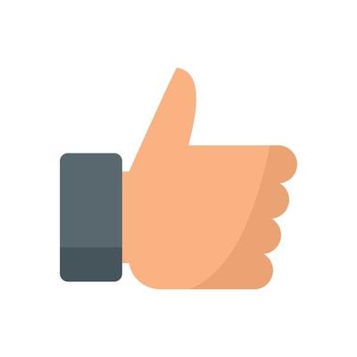 Attestation like icon flat isolated vector