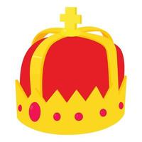 Crown icon , cartoon style vector