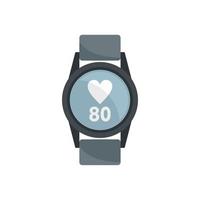 Sport smartwatch icon flat isolated vector