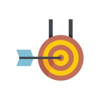 Arch target icon flat isolated vector