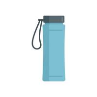 gimnasio botella de agua icono plano aislado vector