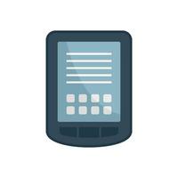 Tablet operating system icon flat isolated vector