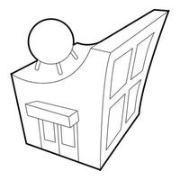 Observatory icon, outline style vector