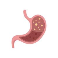 Digestion stomach liquid icon flat isolated vector