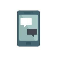 Smartphone affiliate marketing icon flat isolated vector