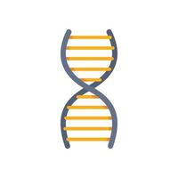 Nanotechnology dna icon flat isolated vector