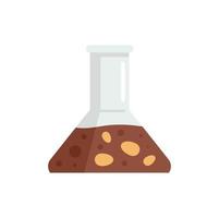 Seed farm flask icon flat isolated vector