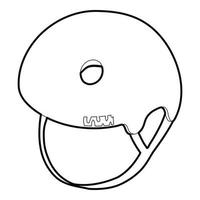 Segway helmet icon, outline style vector
