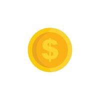 Marketing money circle icon flat isolated vector