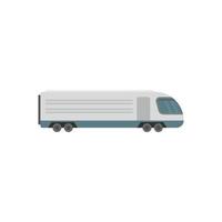 Modern electric train icon flat isolated vector