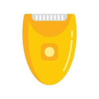 Woman shaver icon flat isolated vector