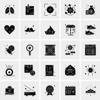 25 iconos de negocios universales vector ilustración de icono creativo para usar en proyectos relacionados con la web y dispositivos móviles