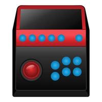 vector de dibujos animados de icono de joystick antiguo. controlador de gamepad