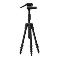 Camera tripod icon cartoon vector. Professional equipment vector