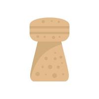 Cork icon flat isolated vector