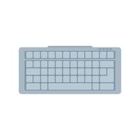 dispositivo teclado icono plano aislado vector