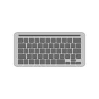 Programming keyboard icon flat isolated vector