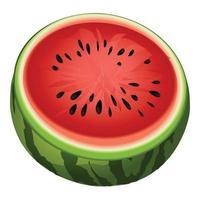Fresh watermelon icon cartoon vector. Water food vector