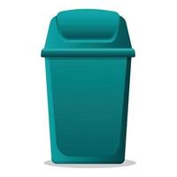 vector de dibujos animados de icono de cubo de basura. bote de basura