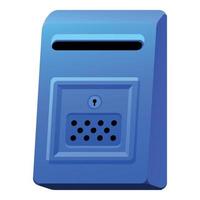 Apartment mailbox icon cartoon vector. Mail man