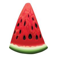 Healthy watermelon icon cartoon vector. Summer fruit vector