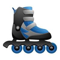 vector de dibujos animados de icono de patines de hombres. patinaje sobre movilidad