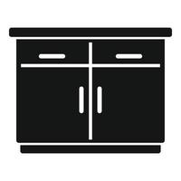 Home furniture icon simple vector. Kitchen interior vector