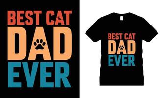 vector de diseño de camiseta motivacional de animales domésticos printcat. uso para camisetas, tazas, pegatinas, etc.