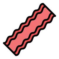 Bacon butcher icon color outline vector