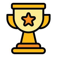 Award opportunity icon color outline vector