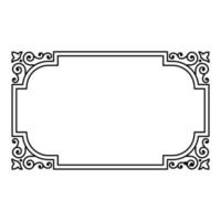 Classic frame ornament vector design