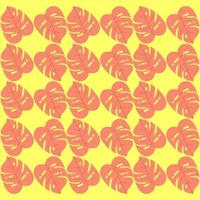 Background vector design with tropical leaves pattern