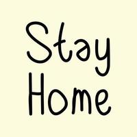 Vector background for stay at home campaign