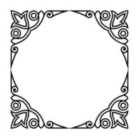 Classic frame ornament vector design
