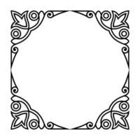 Classic frame ornament vector design