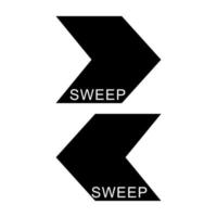 Swept right and left vector design