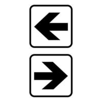 Right and left direction arrows vector design