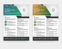 Digital marketing creative flyer design in A4 size vector