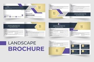 Education multipurpose landscape brochure template vector