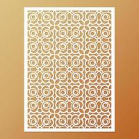 seamless die cut decorative pattern template vector