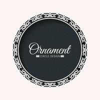 Dark border pattern background vector
