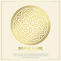 luxury ornament style line art logo vector