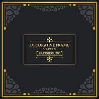 elegante fondo de diseño de marco decorativo vector